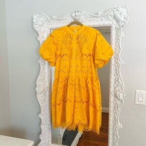Anthropologie Tallulah Eyelet Mini Dress